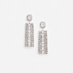 Multi Crystal Droplet Earrings