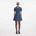 Denim Collared Mini Dress