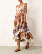 August Asymmetric Slip Dress
