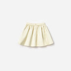 Yellow Satin Sequin Flower Skirt
