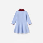 Blue Flat Knit Dress