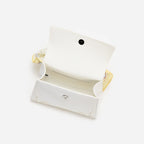 Cream Linen Yellow Floral Mini Bag