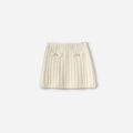 Cream Alpaca Knit Skirt