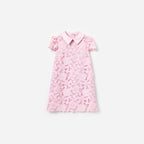 Pink Flower Lace Dress