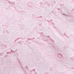 Pink Lace Collared Mini Dress