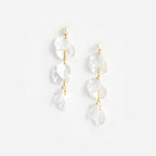 Pearl Petal Tiered Earrings
