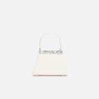 Cream Multi Crystal Mini Bag