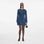 Denim Braided Mini Dress
