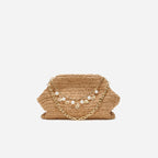 Raffia Charm Shoulder Bag