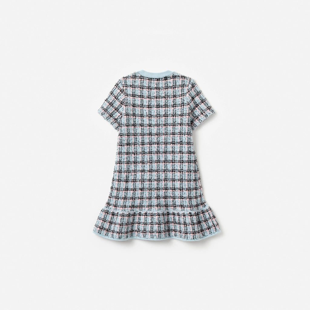 Textured Stripe Knit Dress
