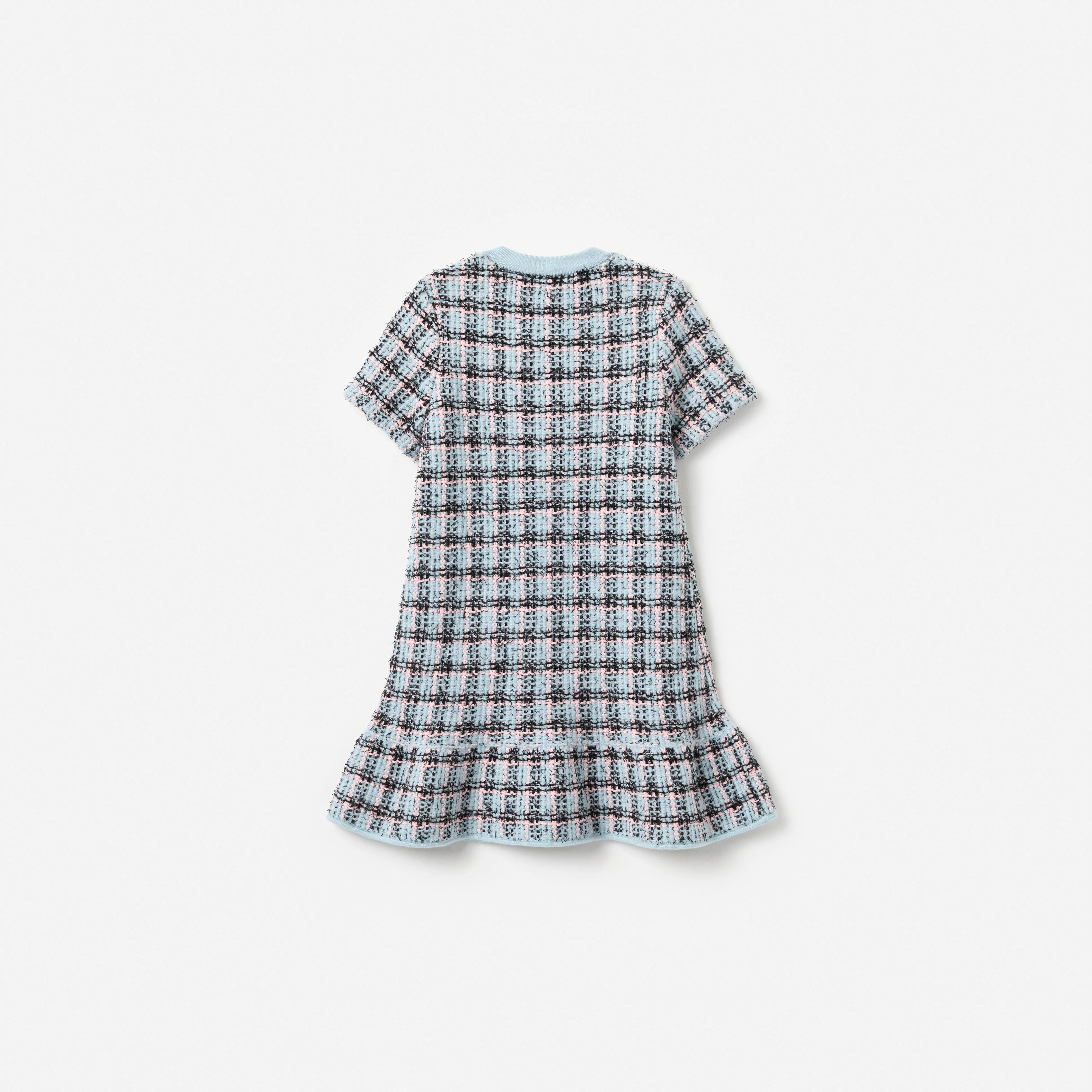 Textured Stripe Knit Dress