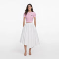 Pink Pointelle Knit Top