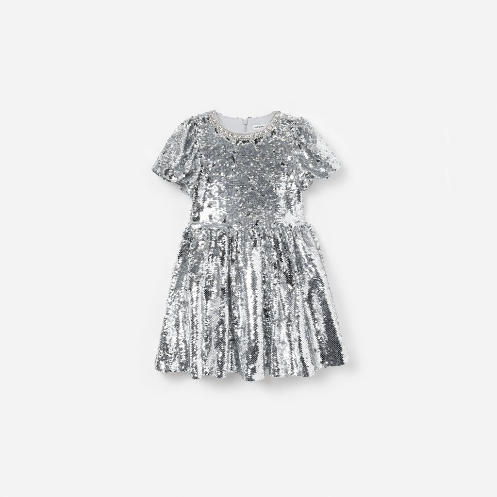 Silver Sequin Dress