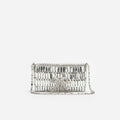 Silver Crystal Bow Mini Shoulder Bag