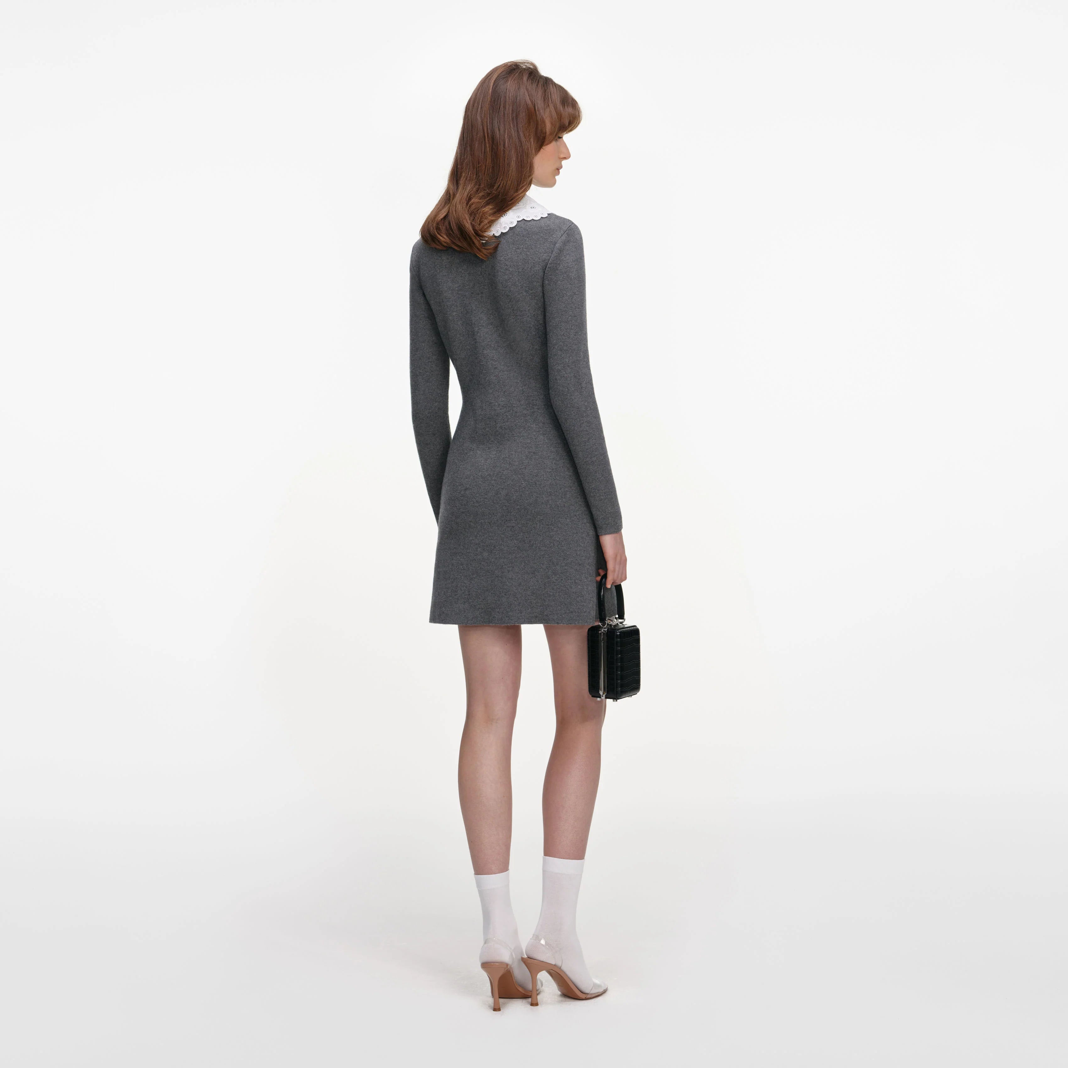 Grey Knit Mini Dress
