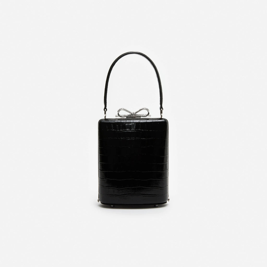 Black Croc Mini Bag