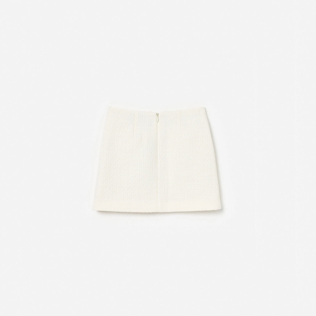 Cream Boucle Skirt