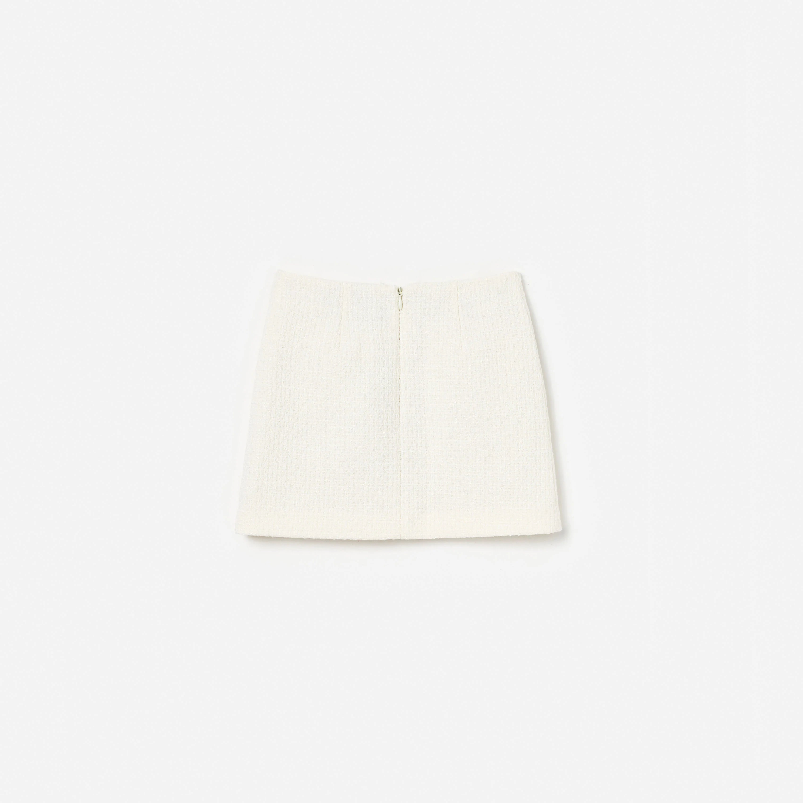Cream Boucle Skirt