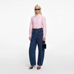 Pink Cotton Asymmetric Shirt
