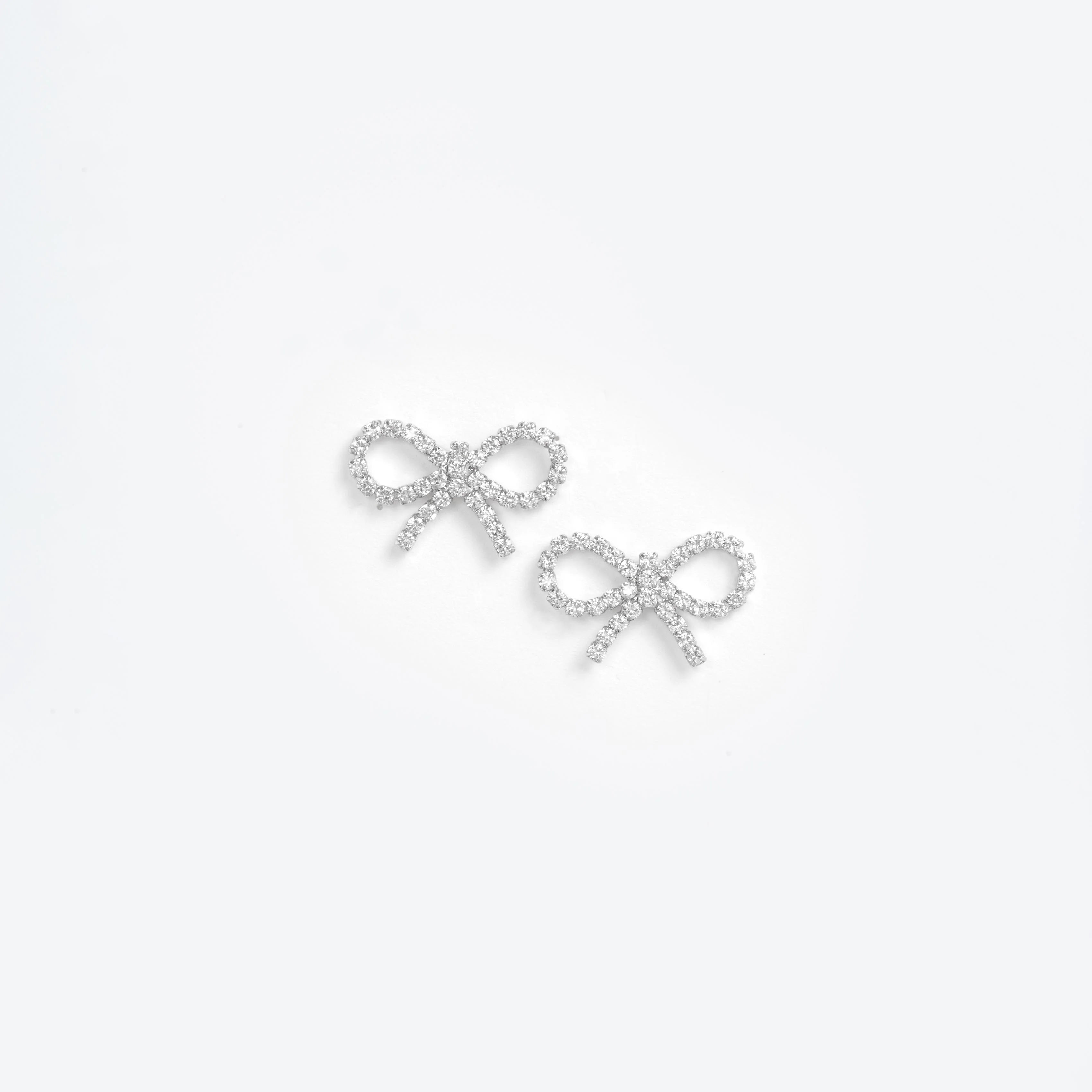Mini Bow Crystal Earrings
