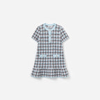 Textured Stripe Knit Dress