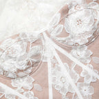 White Sequin Lace Top