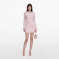 Pink Textured Cardigan