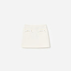 Cream Boucle Skirt