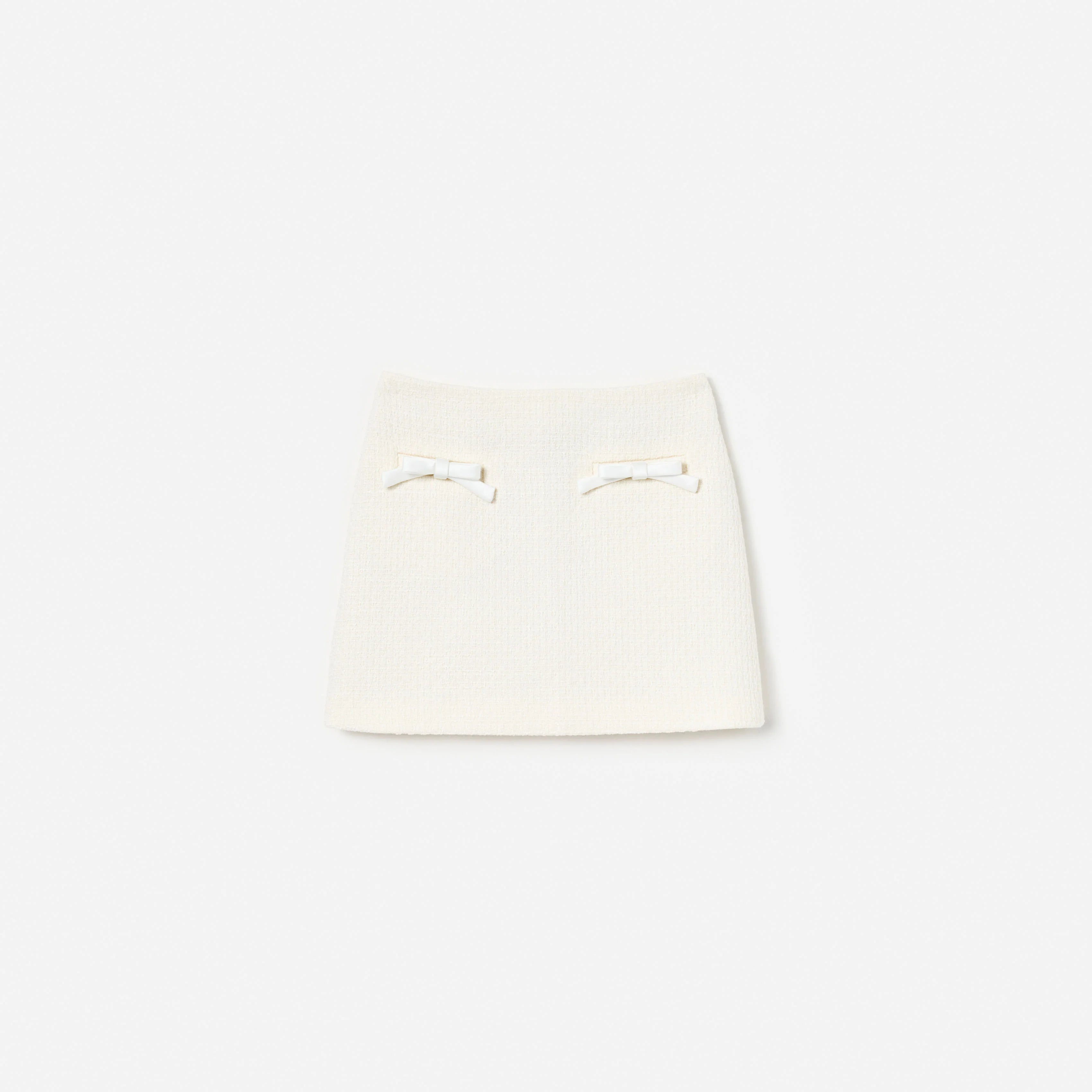 Cream Boucle Skirt
