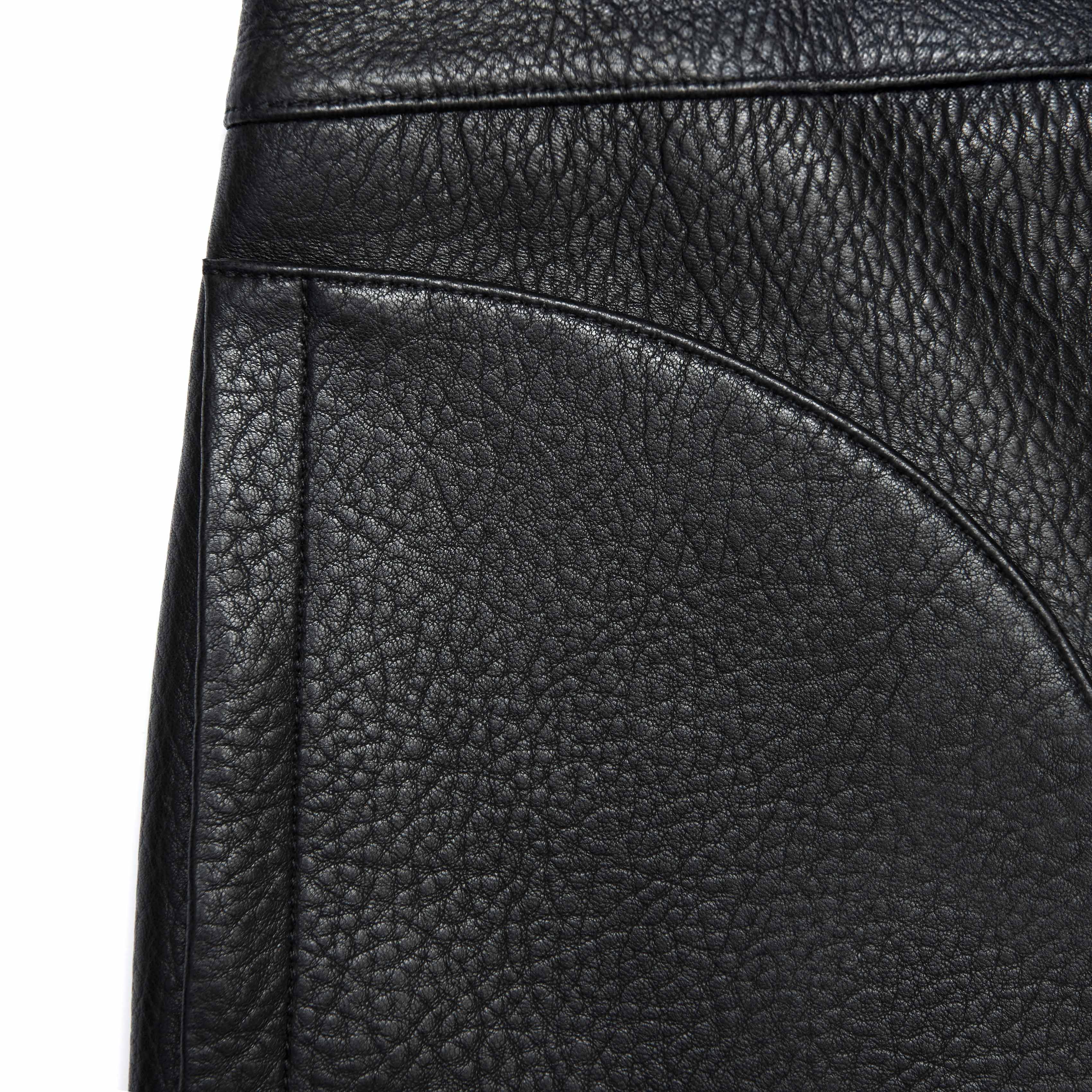 Black Leather Mini Skirt