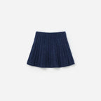 Navy Alpaca Knit Skirt