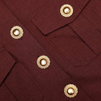 Brown Twill Maxi Dress