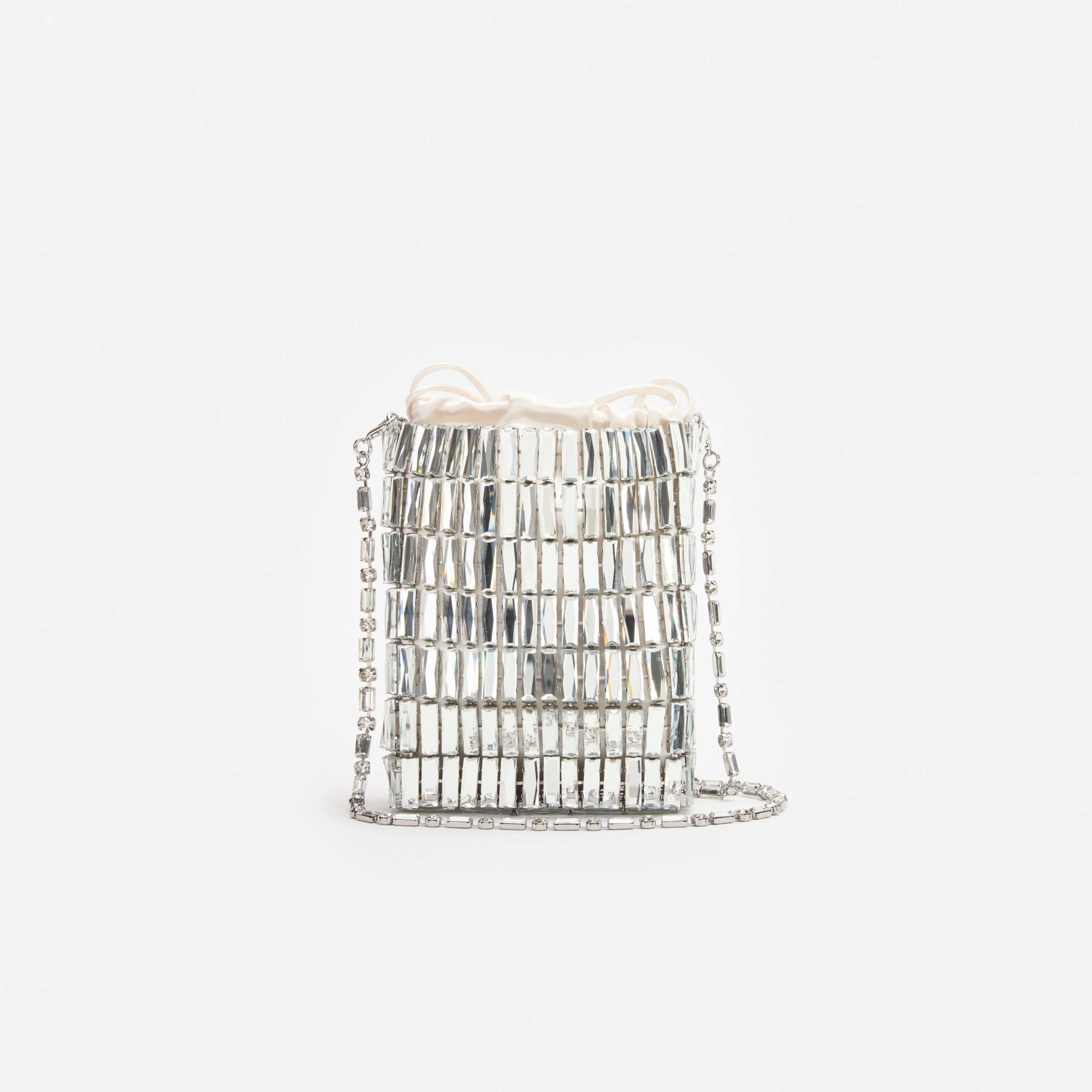 Silver Crystal Mini Bag