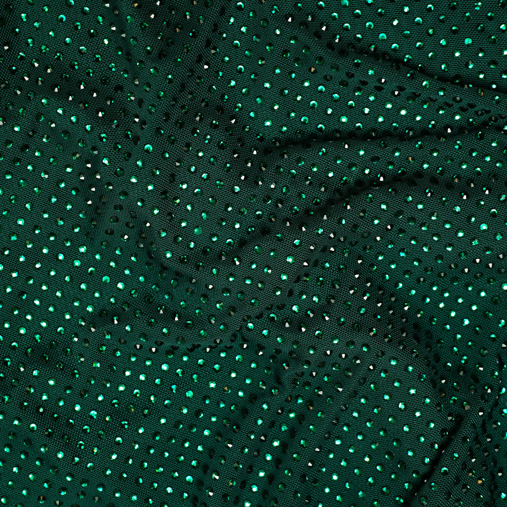 Green Rhinestone Maxi Dress