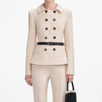 Beige Twill Jumpsuit