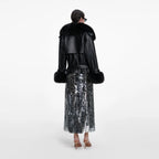 Black Belted Leather Jacket