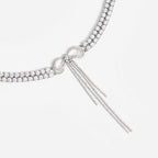 Double Crystal Bow Choker