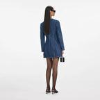 Denim Braided Mini Dress