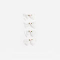 Cream Lace Bow Hair Clips
