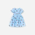 Blue Cherry Sequin Mesh Dress