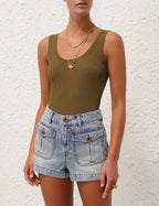 Ottie Scoop Neck Tank