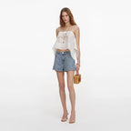 White Embroidered Top