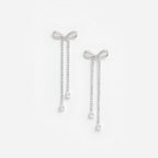Crystal Bow Dangle Earring