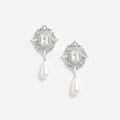 Crystal Pearl Droplet Earrings
