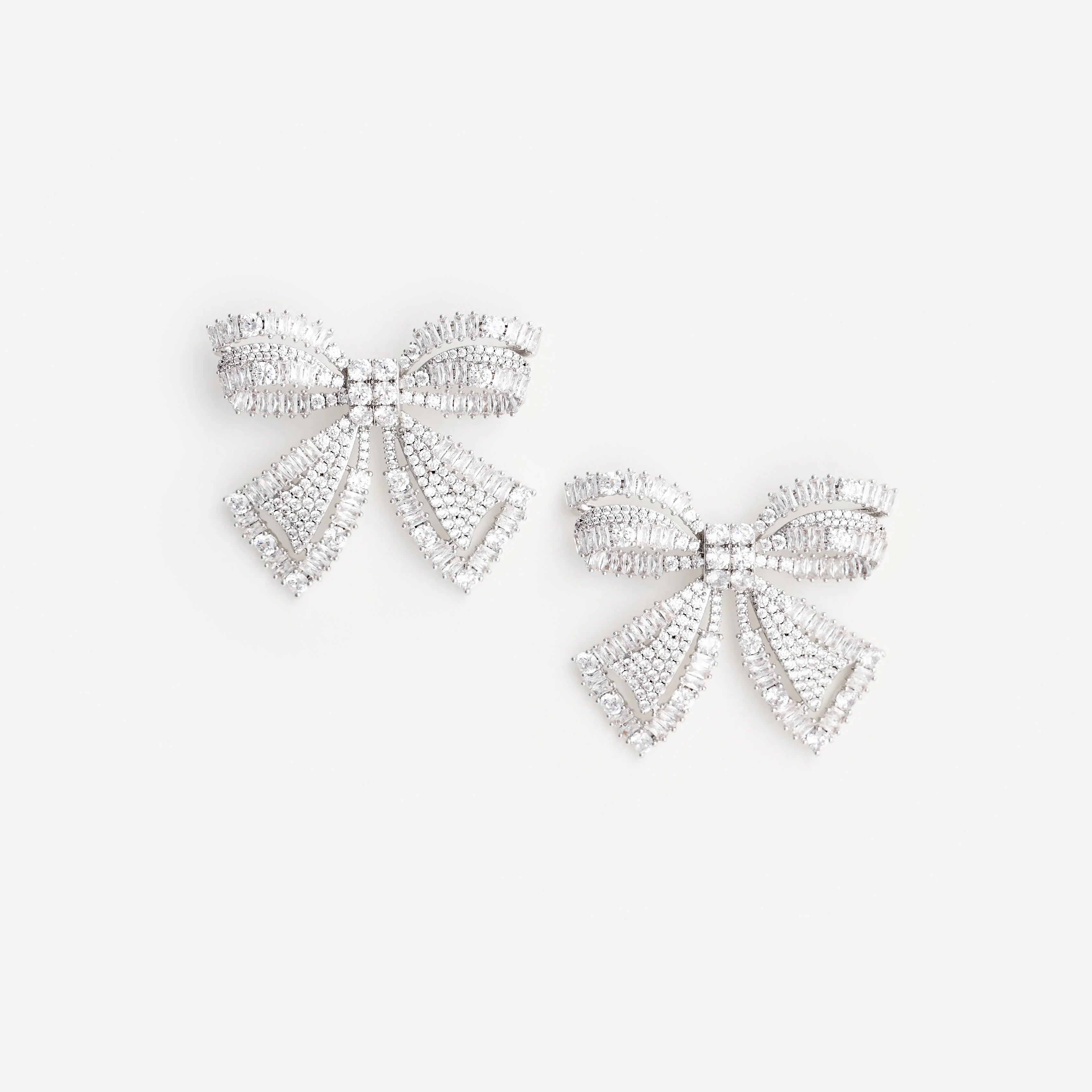Crystal Bow Earrings