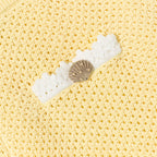Yellow Pointelle Knit Shorts
