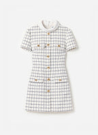 Check Boucle Mini Dress