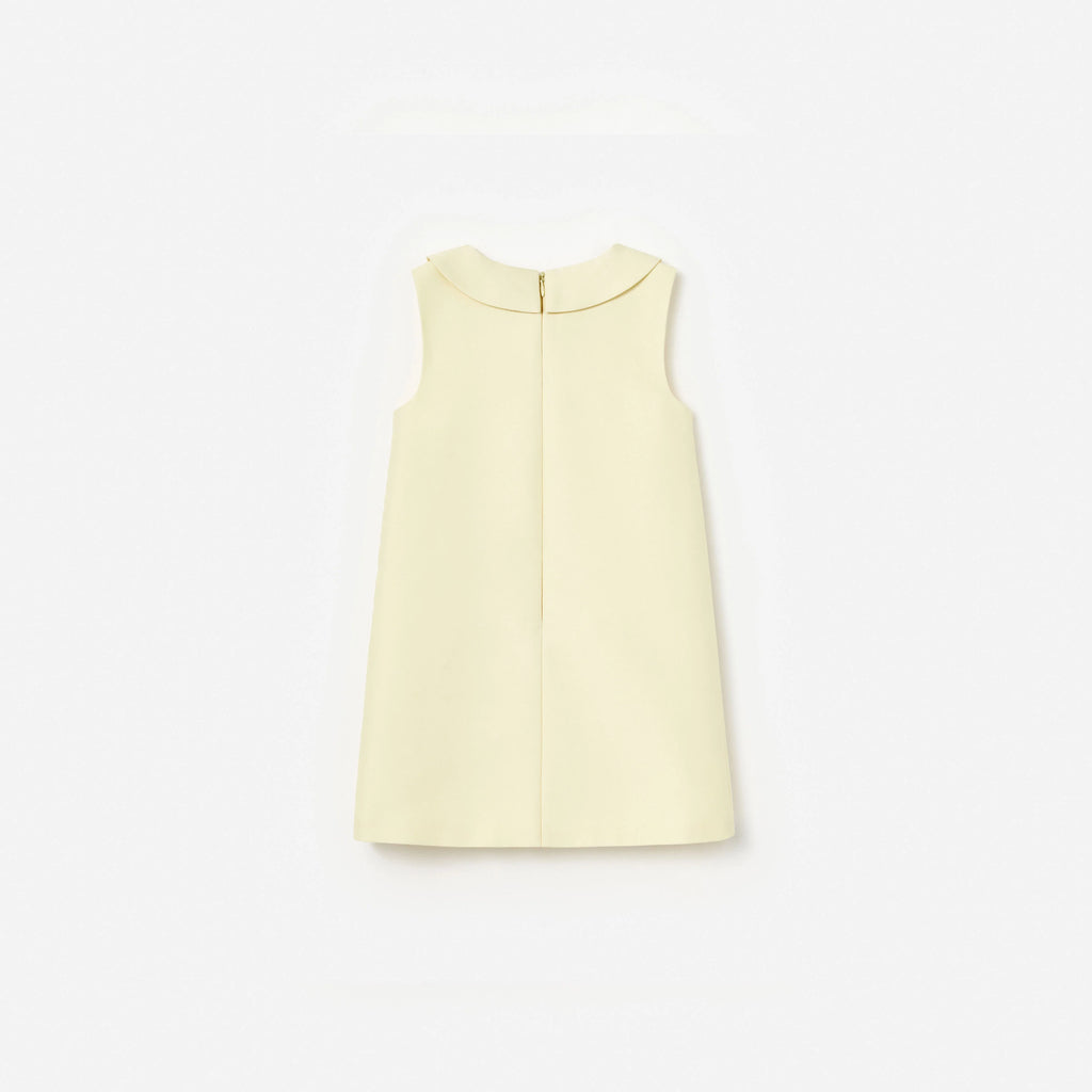 Yellow Taffeta Shift Dress