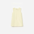 Yellow Taffeta Shift Dress