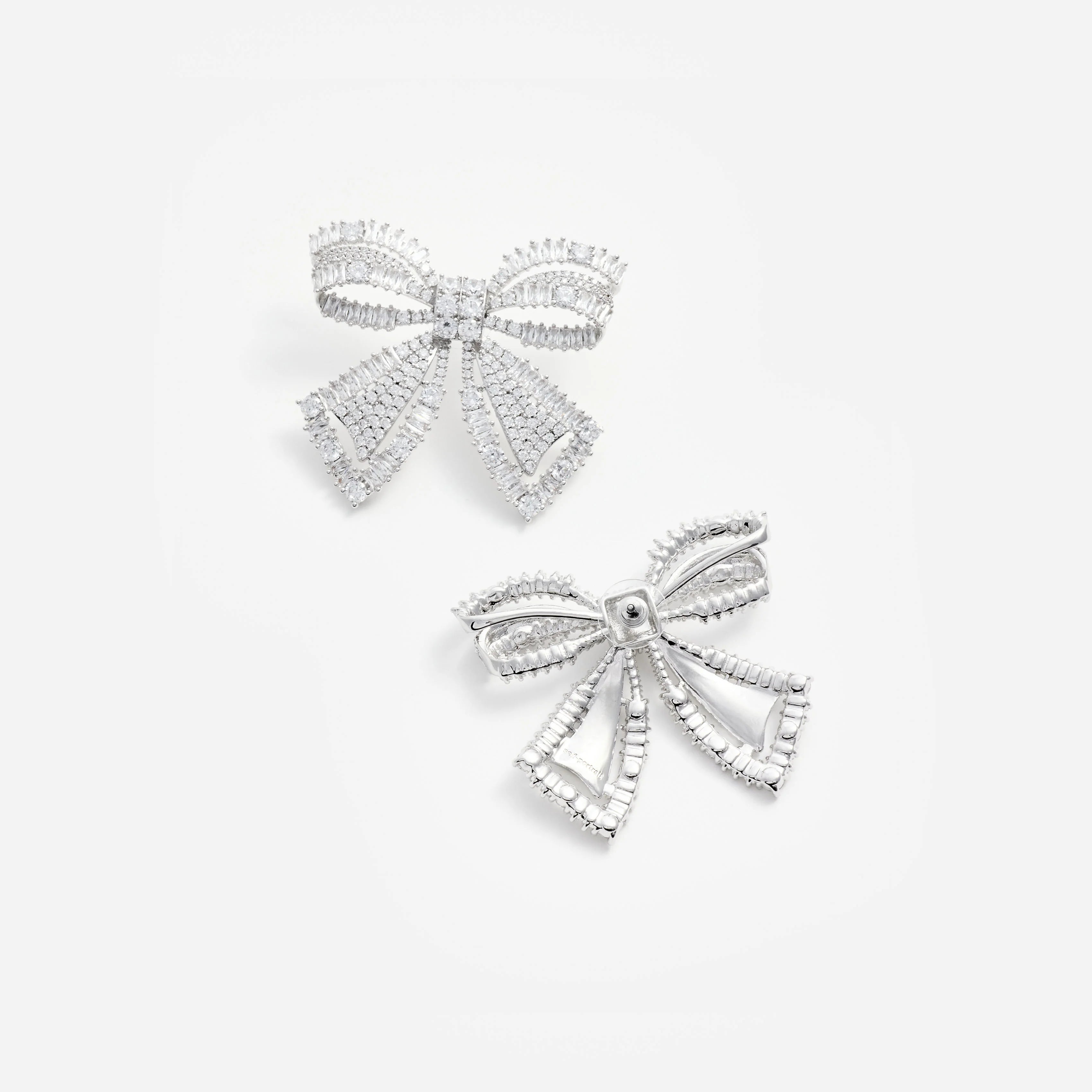 Crystal Bow Earrings